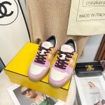 Fendi Sneakers Velvet Pinkxorange Ss2022