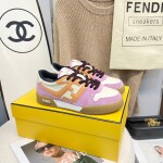Fendi Sneakers Velvet Pinkxorange Ss2022