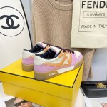 Fendi Sneakers Velvet Pinkxorange Ss2022