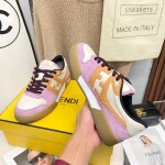 Fendi Sneakers Velvet Pinkxorange Ss2022