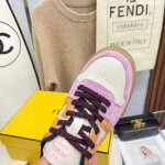 Fendi Sneakers Velvet Pinkxorange Ss2022