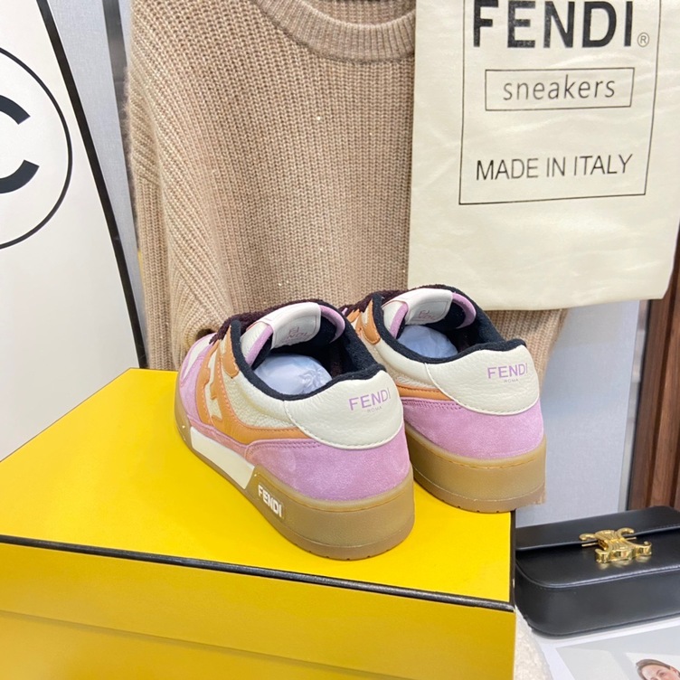 Fendi Sneakers Velvet Pinkxorange Ss2022