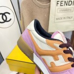 Fendi Sneakers Velvet Pinkxorange Ss2022
