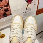 Fendi Sneakers Velvet White Beige Ss2022