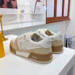 Fendi Sneakers Velvet White Beige Ss2022
