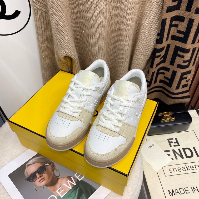 Fendi Sneakers Velvet White Ss2022