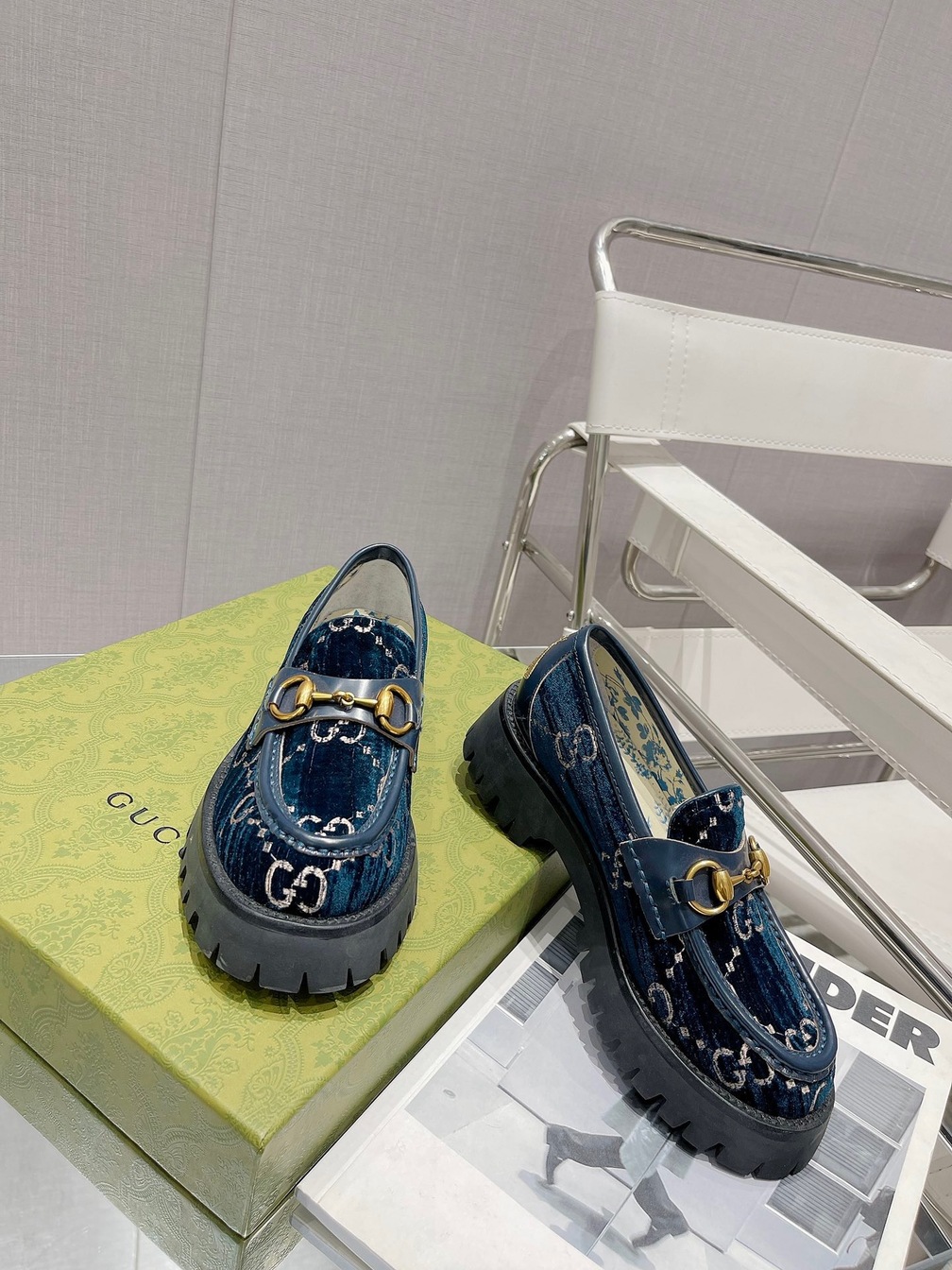 Gucci Loafer Velvet Green Ss2022
