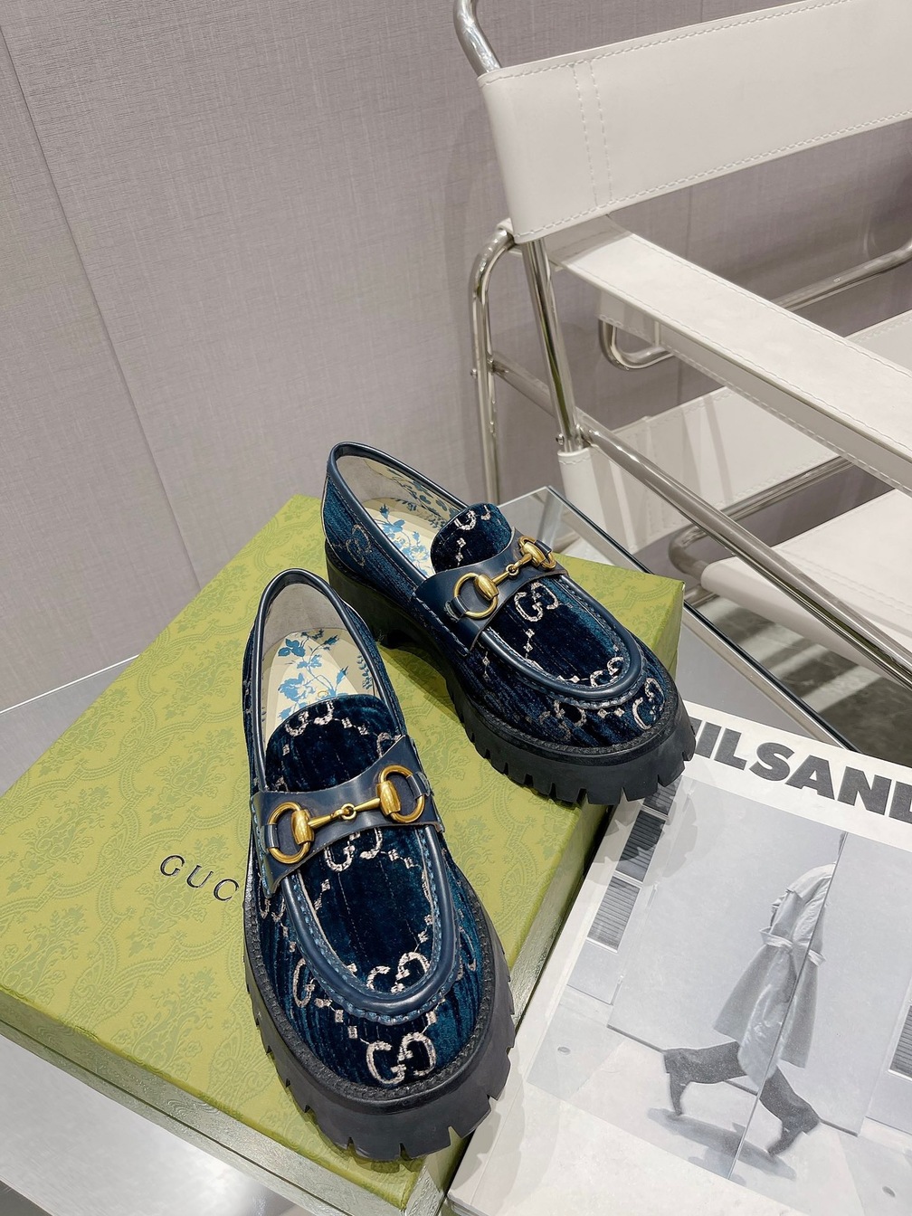 Gucci Loafer Velvet Green Ss2022