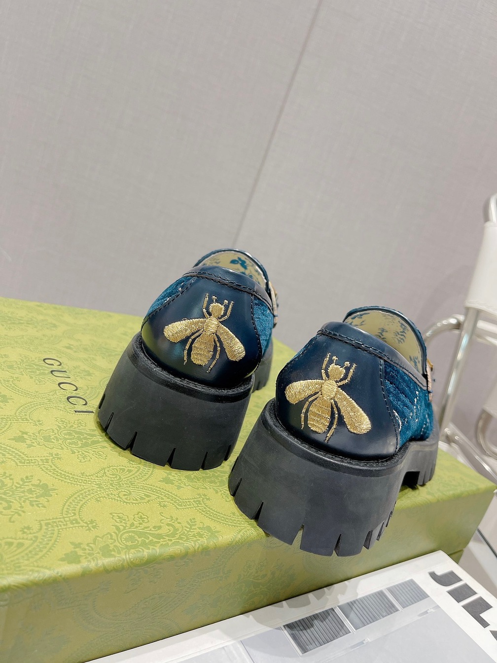 Gucci Loafer Velvet Green Ss2022