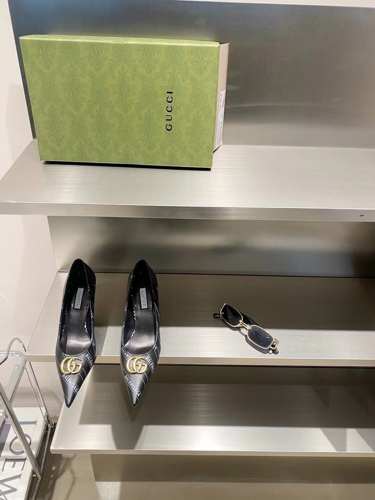 Guccixbalen Heels Black Ss2022