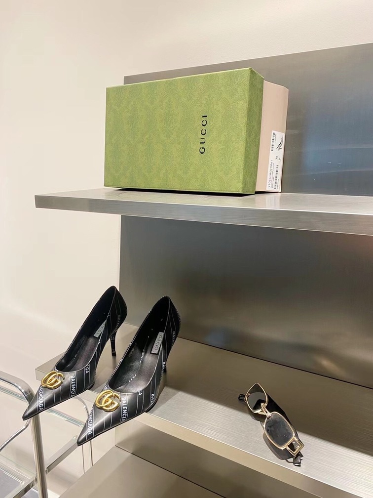 Guccixbalen Heels Black Ss2022