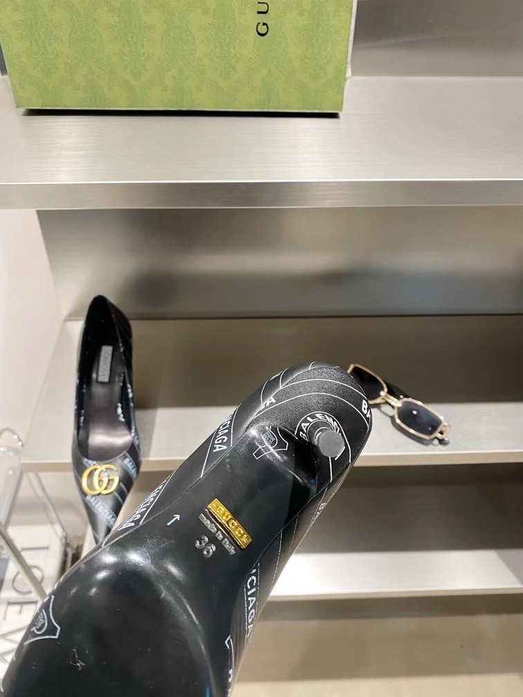 Guccixbalen Heels Black Ss2022