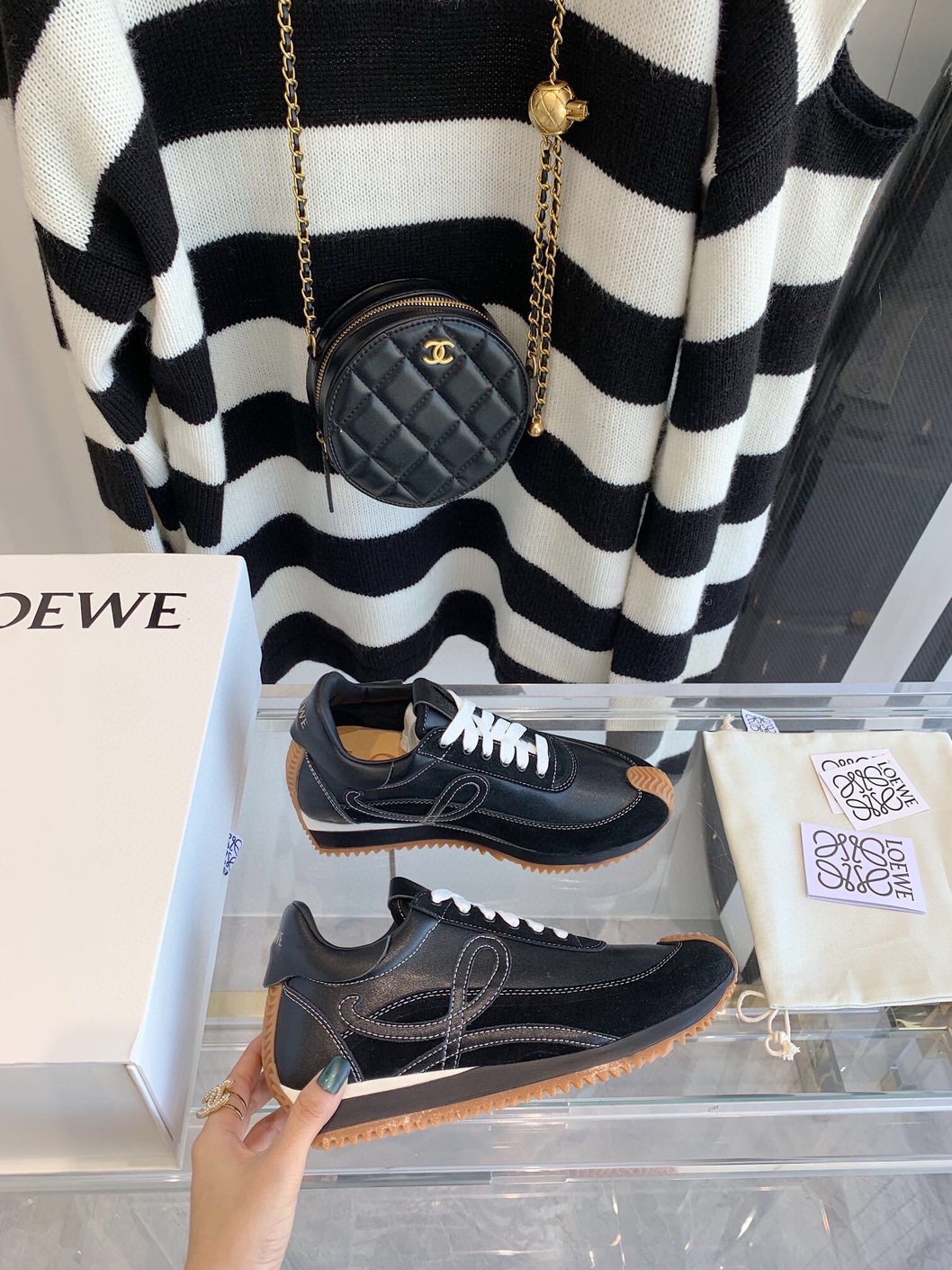 Loewe Sneakers Black Brown Ss2022