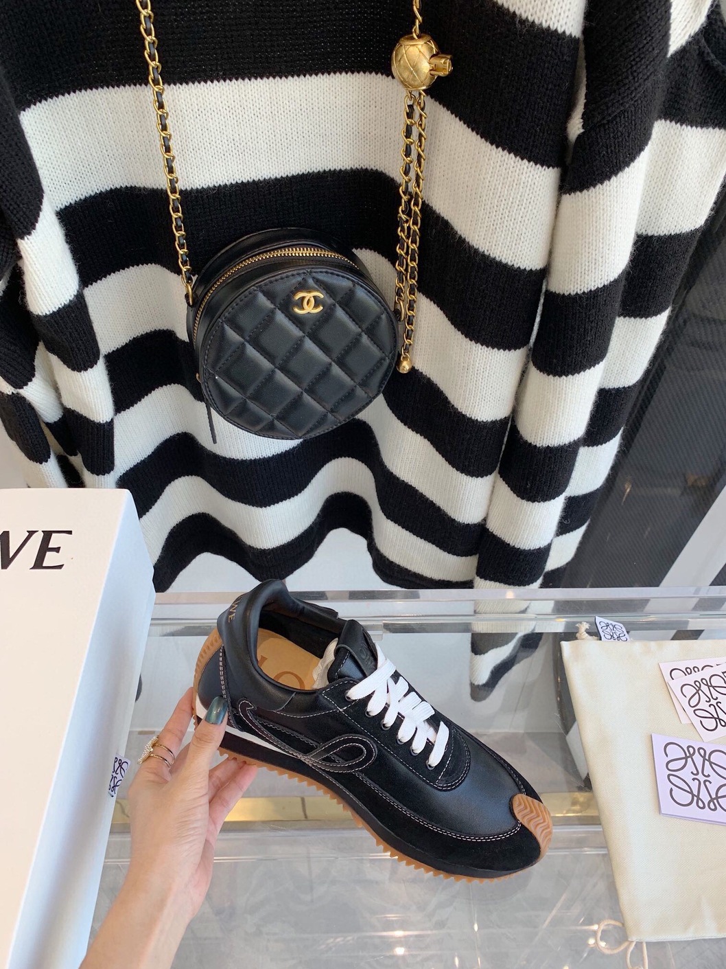 Loewe Sneakers Black Brown Ss2022