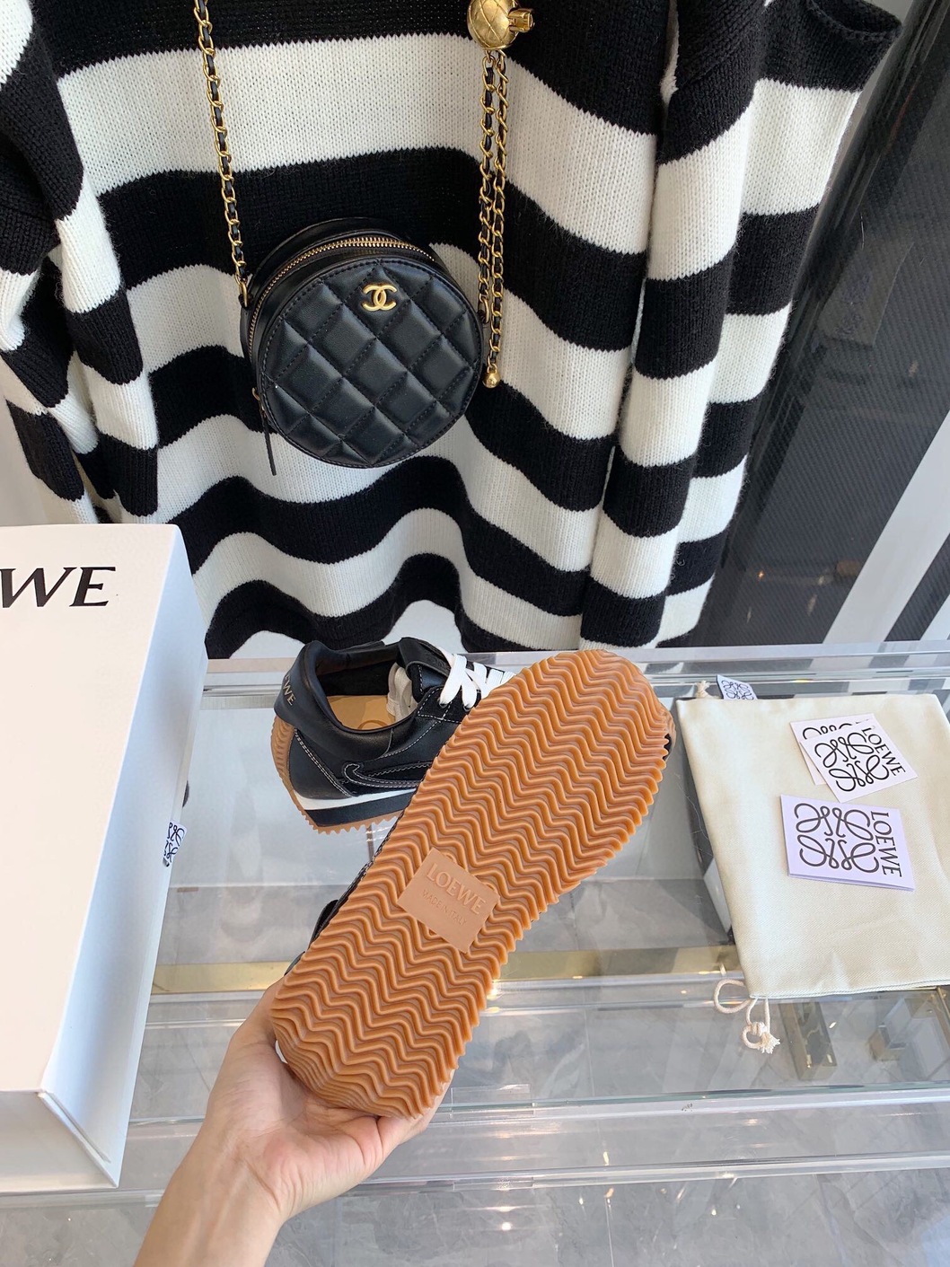 Loewe Sneakers Black Brown Ss2022