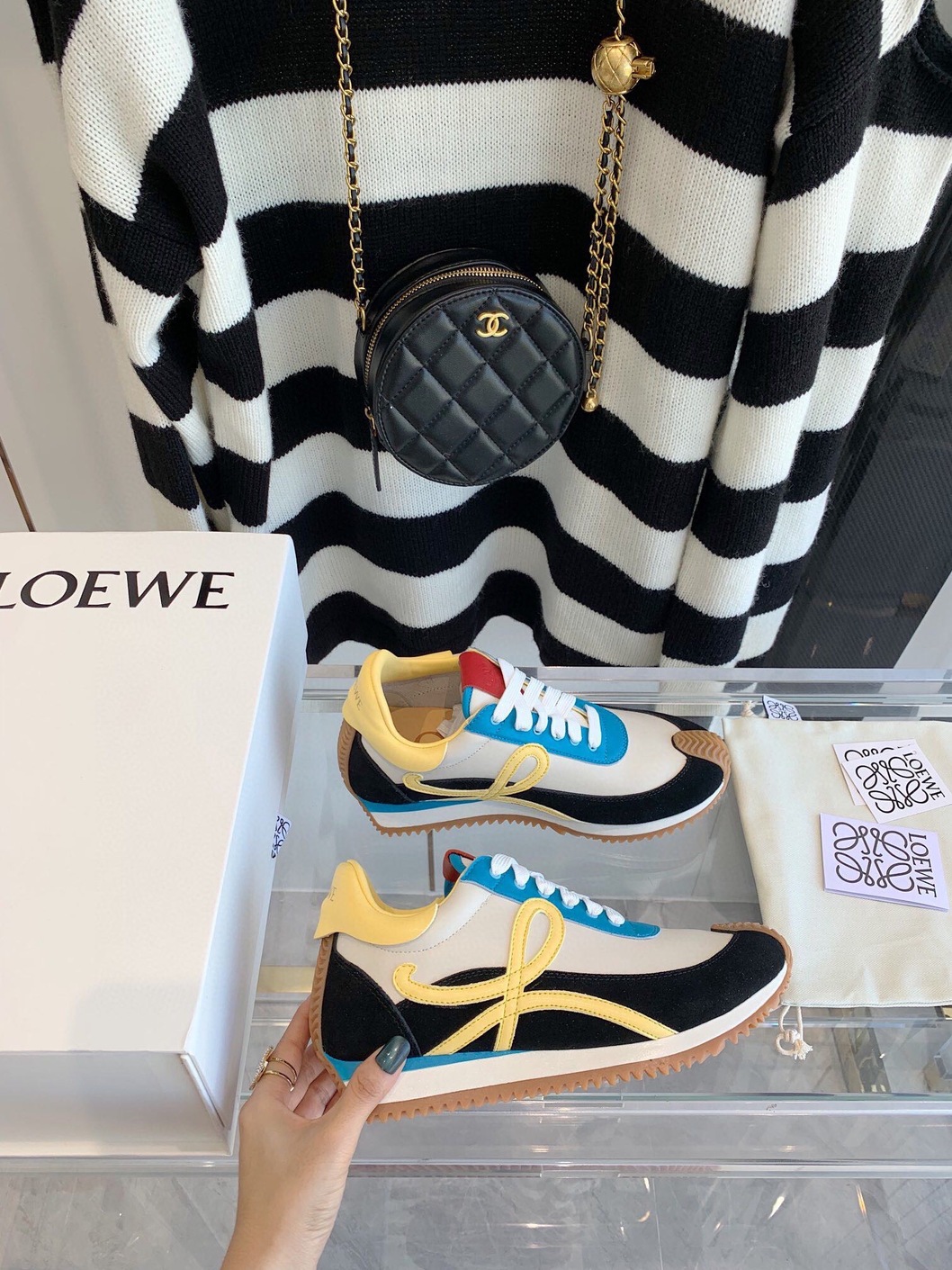 Loewe Sneakers White Blue Ss2022