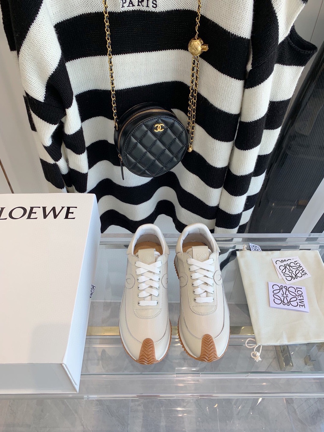 Loewe Sneakers White Brown Ss2022