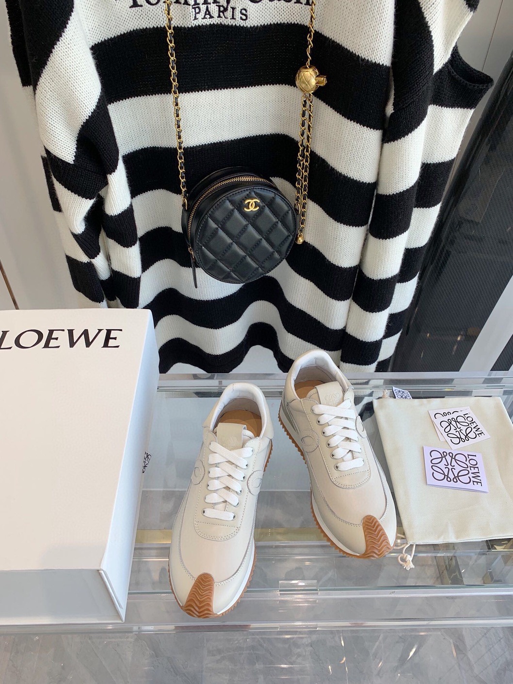 Loewe Sneakers White Brown Ss2022