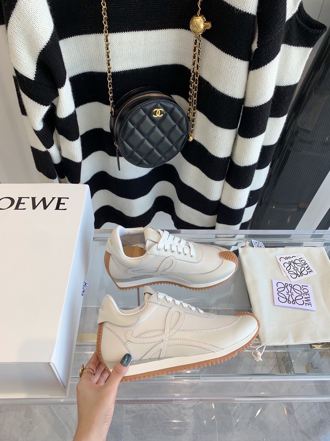Loewe Sneakers White Brown Ss2022