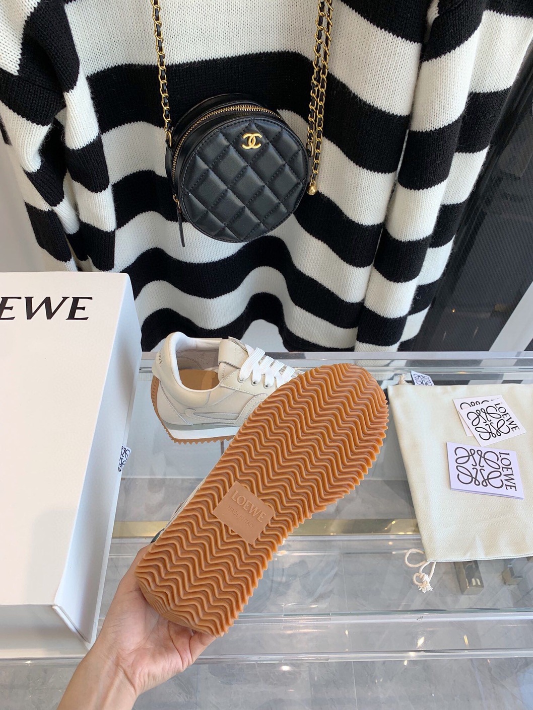 Loewe Sneakers White Brown Ss2022