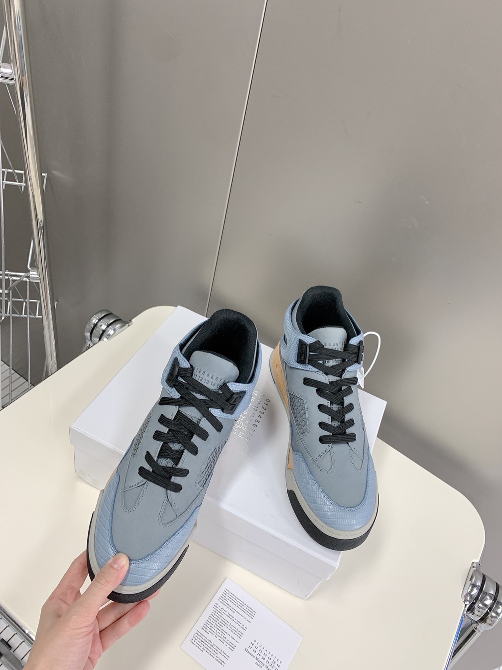 Maison Sneakers Blue Beige Ss2022