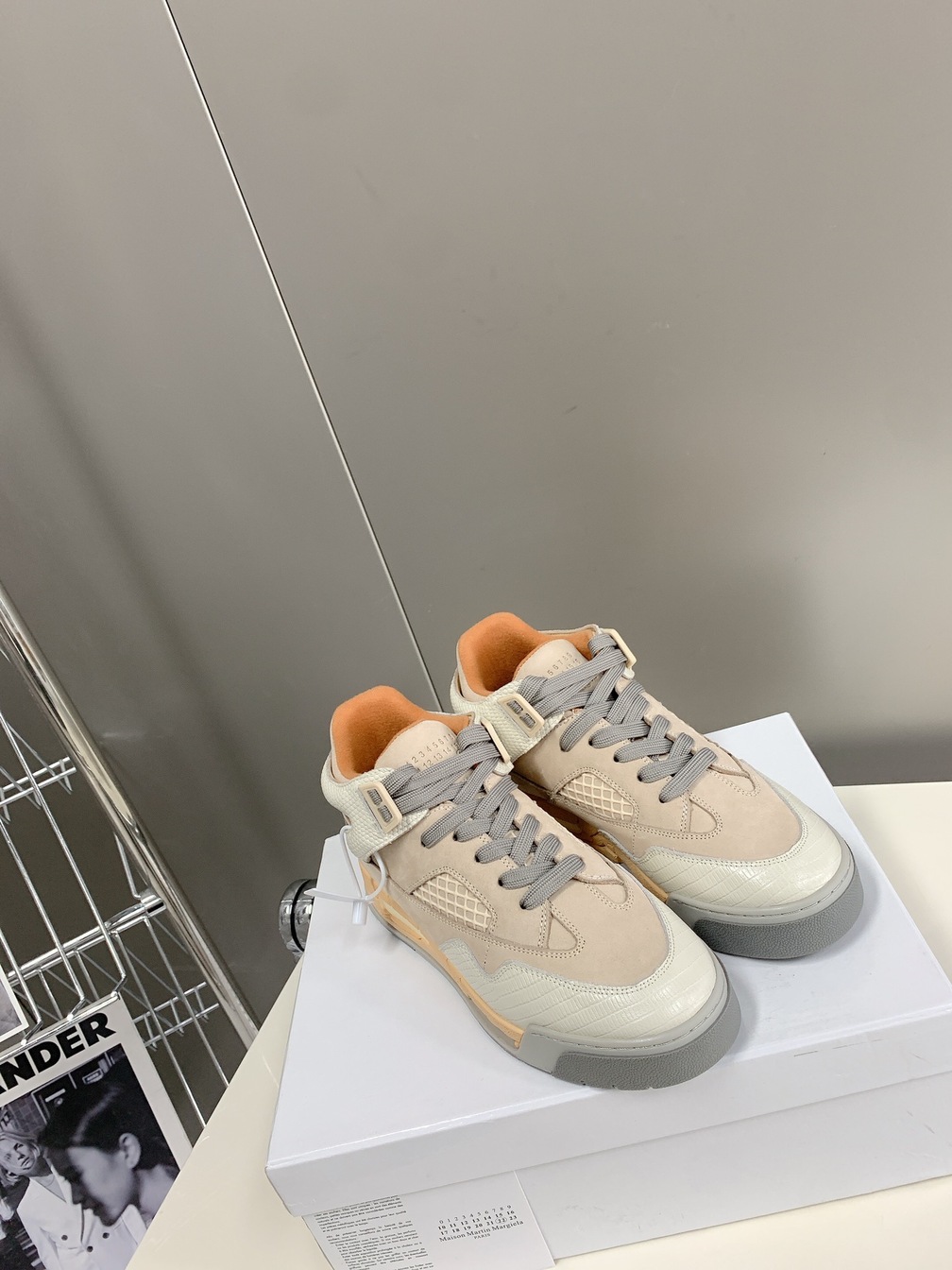Maison Sneakers Gray Beige Ss2022