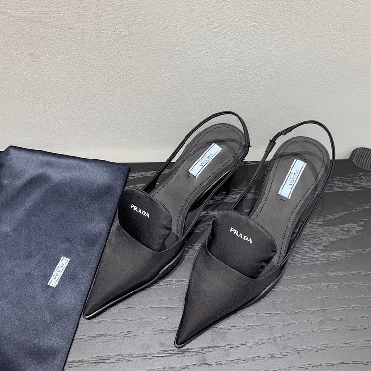 Prada Pump Heels All Black Ss2022