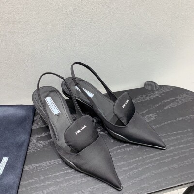 Prada Pump Heels All Black Ss2022
