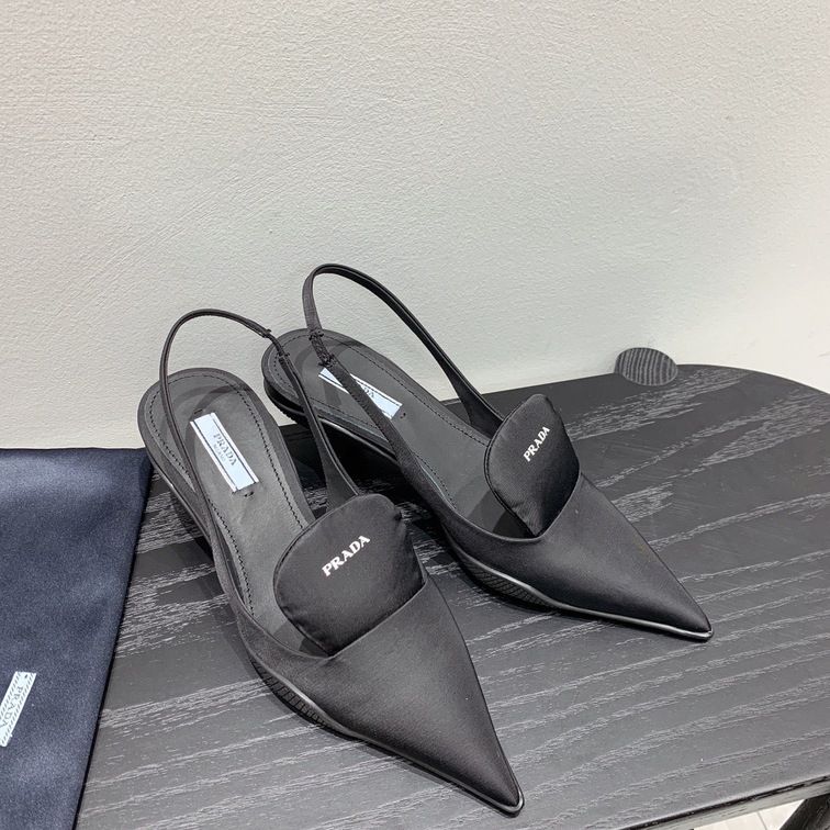Prada Pump Heels All Black Ss2022
