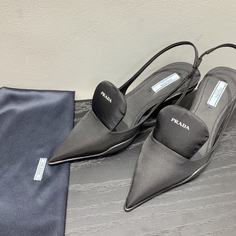Prada Pump Heels All Black Ss2022