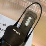 Prada Pump Heels Leather Black Ss2022