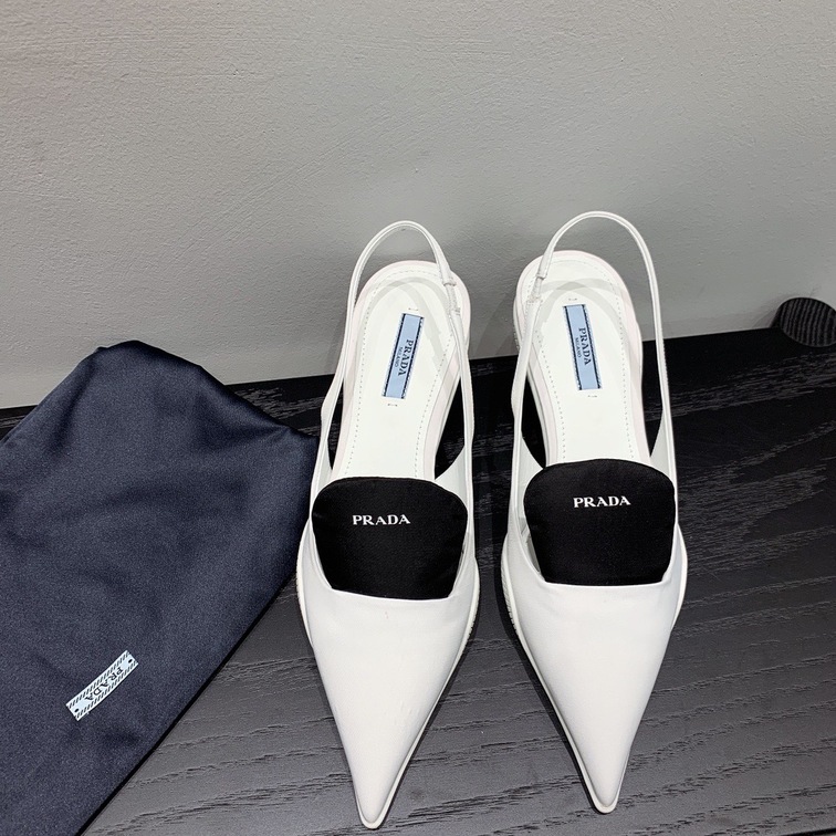 Prada Pump Heels White Ss2022