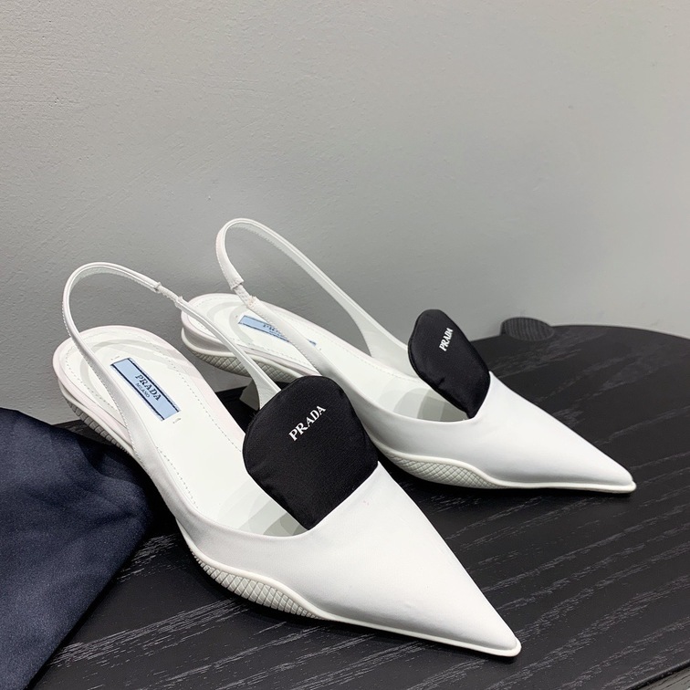 Prada Pump Heels White Ss2022