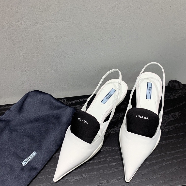 Prada Pump Heels White Ss2022