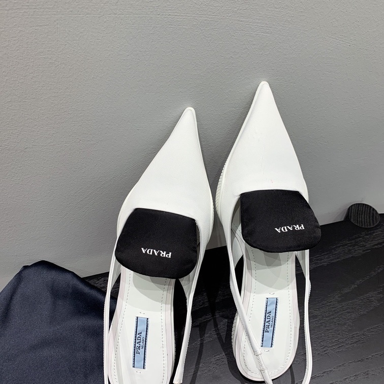 Prada Pump Heels White Ss2022
