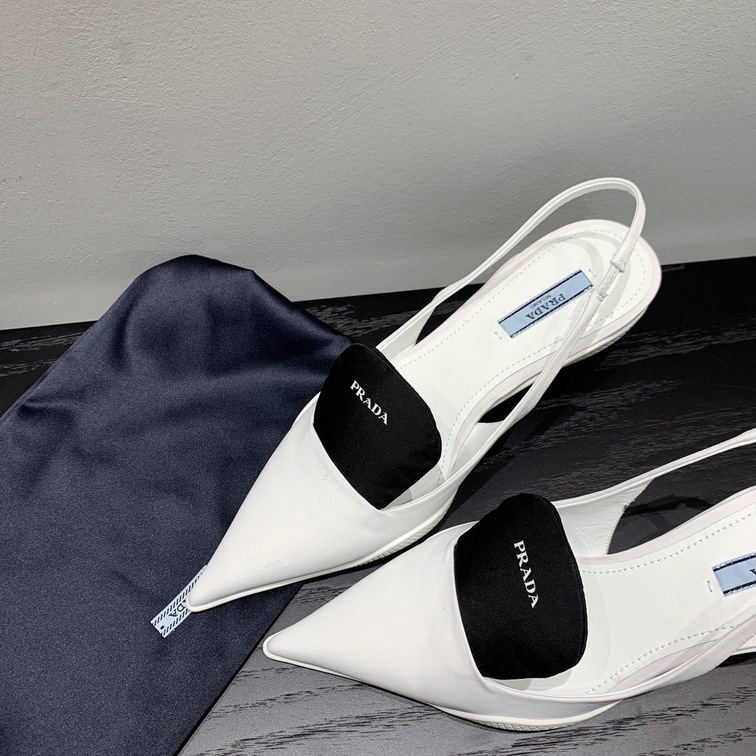 Prada Pump Heels White Ss2022