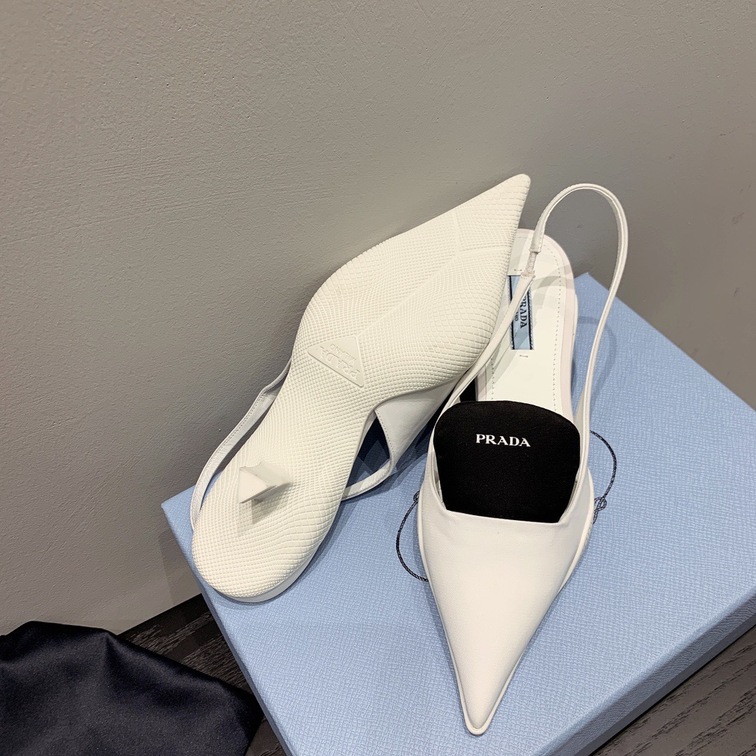 Prada Pump Heels White Ss2022