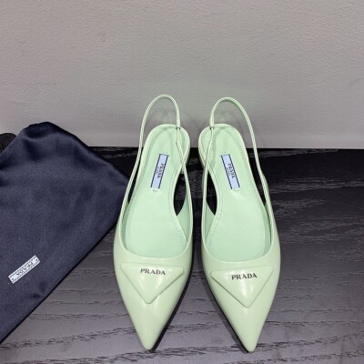 Sandal Prada Pump Heels Green Ss2022