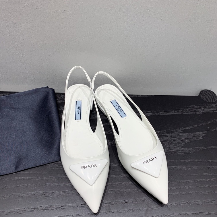 Sandal Prada Pump Heels White Ss2022