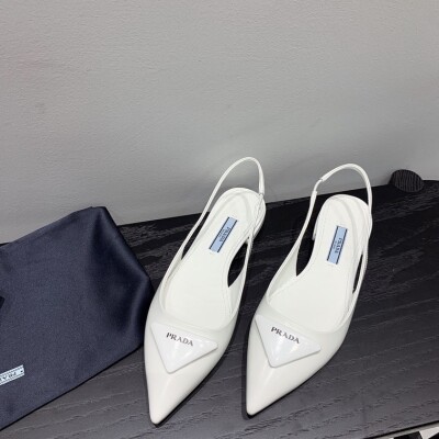 Sandal Prada Pump Heels White Ss2022