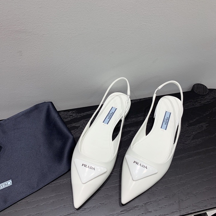 Sandal Prada Pump Heels White Ss2022