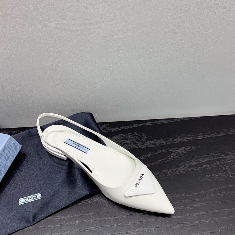 Sandal Prada Pump Heels White Ss2022