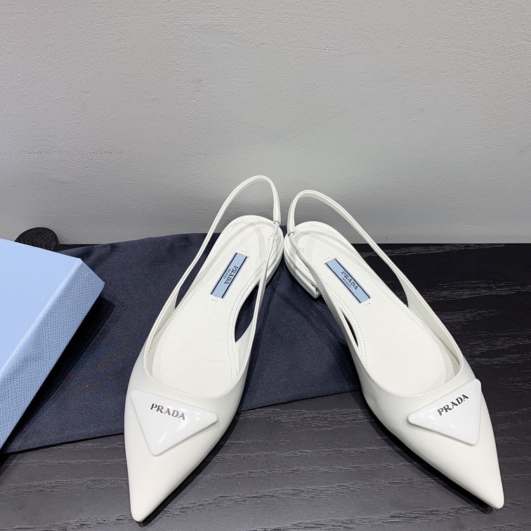 Sandal Prada Pump Heels White Ss2022