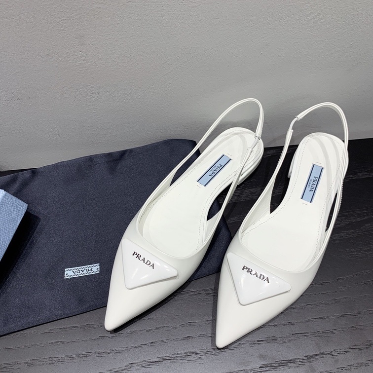 Sandal Prada Pump Heels White Ss2022