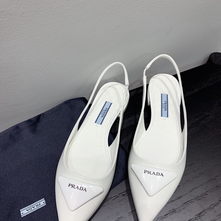 Sandal Prada Pump Heels White Ss2022
