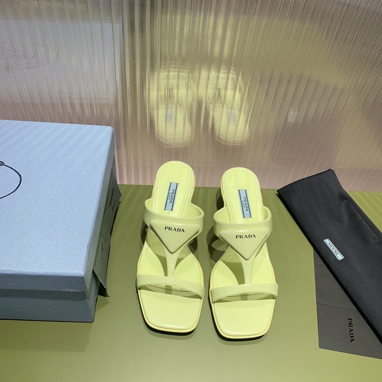 Sandal Prada Pump Yellow Ss2022
