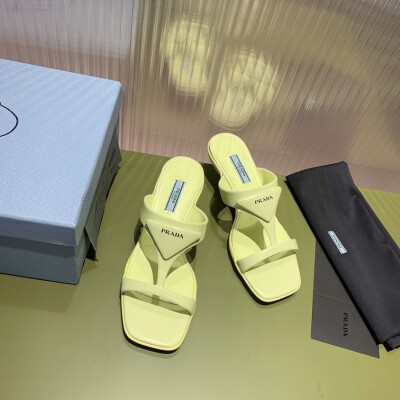 Sandal Prada Pump Yellow Ss2022