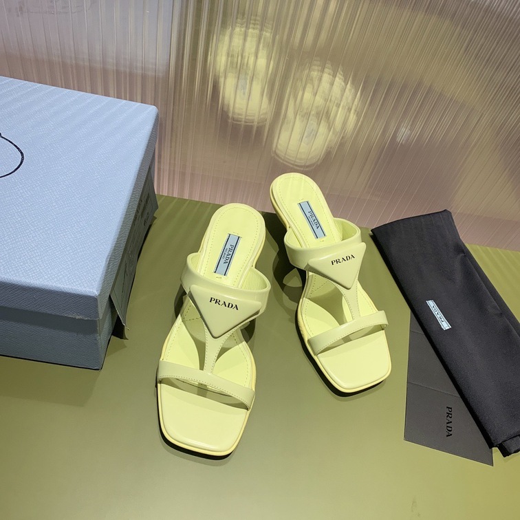 Sandal Prada Pump Yellow Ss2022