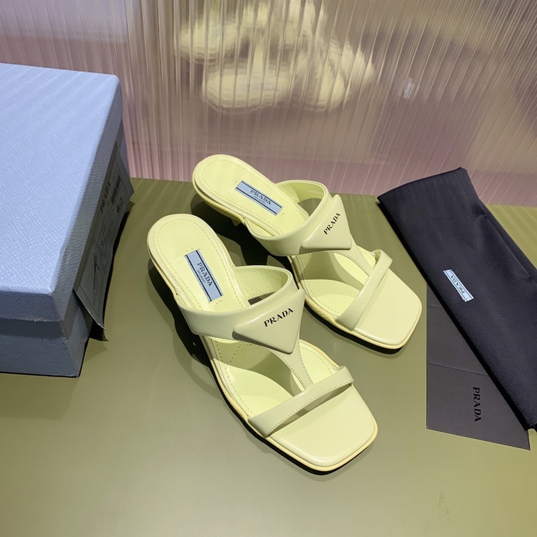Sandal Prada Pump Yellow Ss2022