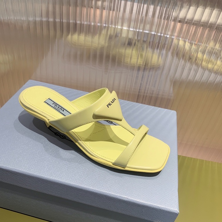 Sandal Prada Pump Yellow Ss2022
